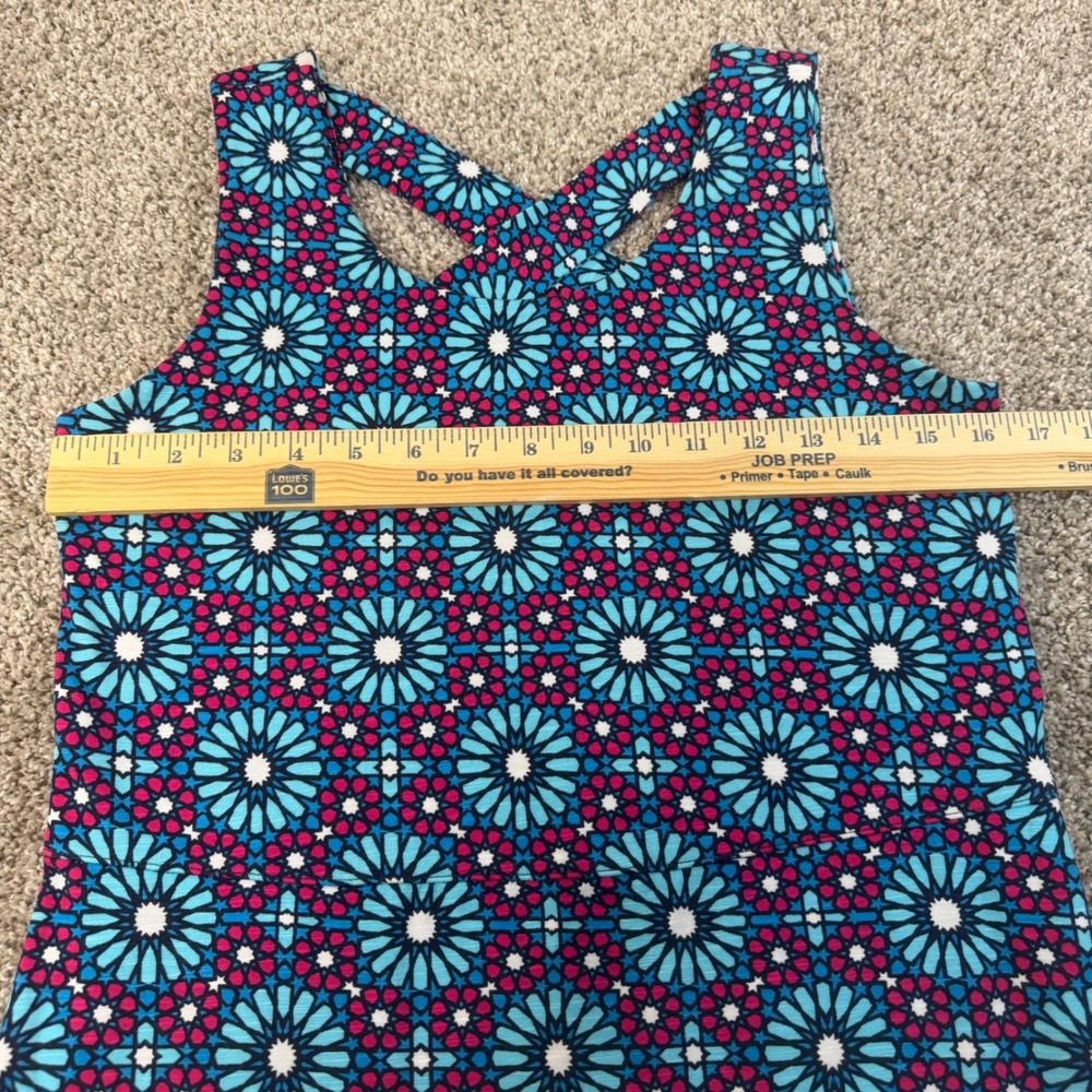 T by Talbots Womens Petite Small Colorful Crisscross  Pocket Dress Pickleball - Picture 5 of 10